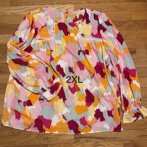 Colorful Abstract Women's Top